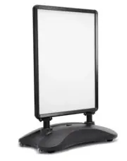 Black Outdoor A1 Double Sided Snap Frame Advertising Poster Stand Display