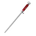 Butchers BOOST 12" Knife Sharpener Rod Microfine Knife Sharpening Steel Red