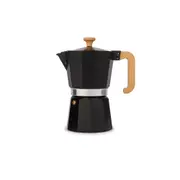 La Cafetiere Venice 6-Cup 290ml Espresso Maker Aluminum Coffee Moka Pot Black