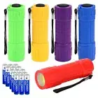 KunHe 5 Pack Plastic Small Mini LED Flashlight COB Flashlights for color 1