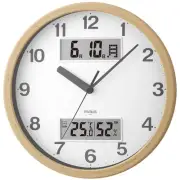 MAG Wall Clock, Analog, Stylish, Interior, Thermometer, Hygrometer, Thermo-hygro