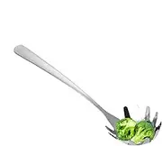 Pasta Spoon with Teeth - Noodle Spoon, Kitchen Heat Resistant Noodle Spoon Server, Silicone Pasta Fork | Kitchen Heat Resistant Noodle Spoon Server, Ergonomic Handle Kitchen Tool for Serving
