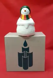 Vintage PartyLite Snowman Votive Tealight Candle Holder - New in Box