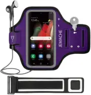 JEMACHE Purple Arm Band Water Resistant Purple for Galaxy Note 10+, Note 8 & 9