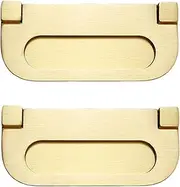 Brass Handles 2 Pack Shoe Cabinet Drawer Handle Cabinet Dressing Table Wardrobe Brass Handle Copper Color