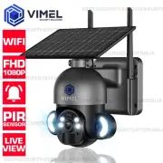 24/7 WIFI Solar Panel Security Camera Alarm Home Monitoring LIVE VIEW App