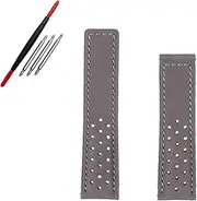 [WUTONGMU] 22MM Black Brown Wristband Matte Leather Watchband Fit For TAG HEUER Fit For CARRERA Fit For AQUARACER Fit For Monaco F1 WatchStrap Bracelet