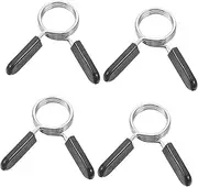 SUPVOX 4pcs Barbell Clamps Dumbbell Bar Spring Collars Weight Clips For Bars Weightlifting Clamps Barbell Clips For Gym And Fitness Training