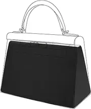 DGAZ Purse Pillow Shaper Insert for Hermes Kelly Bags, Silky Pillow Shaper for Luxury Handbags (Black, mini Kelly II)