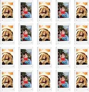 20 Pack Acrylic Refrigerator Magnet Picture Frames, Clear Mini Frames for Instant Photos, 2.36 x 3.54 Inch Magnetic Instax Frame for Refrigerator Display