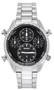 Seiko Prospex Speedtimer Chronograph Black Dial Solar SFJ003P1 100M Mens Watch