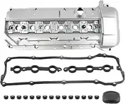 maXpeedingrods Aluminum Valve Cover Kit for BMW E46 E39 E53 323i 323Ci 325i 325Ci 328i 328Ci 330i 330Ci 330Xi 525i 528i 530i X5 Z3, M52/M54 2.5L 2.8L 3.0L, 11121432928, w/Gasket & Bolts