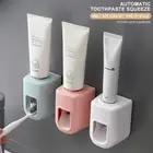 Lazy Toothpaste Squeezer Wall Mount Toothbrush Holder Toothpaste Dispenser