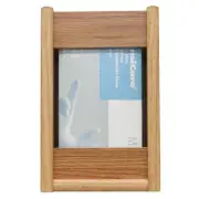 Wooden Mallet 1 Pocket Glove and Tissue Box Holder in Light Oak