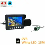 4.3" Fishing rod Monitor DVR 8GB Underwater Fishing Video Camera 6PCS White LED