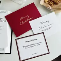 在飛比找momo購物網優惠-【JIN CHA GOD】聖誕卡片+燙金信封(商務賀卡 祝福