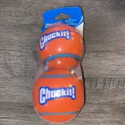 2 Pack Chuckit! Tennis Balls Xtra Large Orange Dog Fetch Play Toy