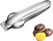 Chestnut Clip, 1 PC 304 Stainless Steel Chestnut Quick Opener Cracker, Portable Ergonomic Design Chestnut Cutter Kitchen Tools