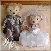 Welcome Bear! Duffy Sherri May Costume S Size 43cm Wedding Dress (12f) Tuxedo (14g) Set wd65 [Plush Sold Separately]