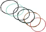 Abaodam 6pcs Strings Colored Acoustic Guitar Strings for Classical Guitars Easy Installation Durable Musical Instrument Accessory for Practice and Performance
