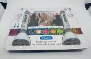 Singing Machine SMM478 Duet Karaoke Microphones with Portable Bluetooth Speaker