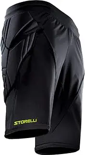 [Storelli] ExoShield Goalkeeper Shorts | Padded Compression Soccer Shorts | Enhanced Thigh and Hip Protection |