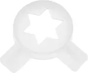 Alipis Fancy Nozzle Modeling Lids Hexagonal Star Shaped Moulding Lids Spare Parts Ice Cream Machine Front Panel Modeling Cap Fittings Replacement