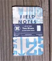 FIELD NOTES - TWO RIVERS (THREE 48 PAGE MEMO BOOKS)