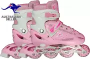 732 Adjustable Medium Inline Skates, 70Mm Wheels