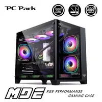 在飛比找順發線上購物優惠-PC Park PC-Park MDE ARGB電競機殼/黑