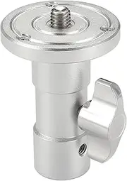 PHOCUS Baby Ball Head Adapter (5/8" Stud to 3/8" Thread), C Stand Camera Mount Adapter for Tripod Head on Photography Light Stand with Baby Pin or Junior Receiver