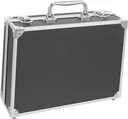 DIYEAH Portable Aluminum Alloy Tool Storage Case with Sponge Lining Versatile Briefcase for Safe Item Organization for Office and Daily Use Compact Design