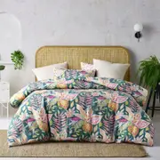 Carmila Printed Linen Cotton Quilt Cover Set