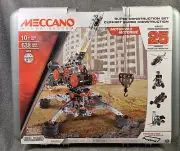 NIB Meccano Super Construction Set, 25 Motorized Model Building Set, 638 Pieces