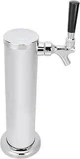 Draft Beer Tower Dispenser, Keg Taps for Beer, Stainless Steel Beer Tower with Single Faucet Dispenser Home Brewing Equipment