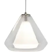 AFX AGP500L30D1 Armitage 10"W LED Mini Pendant - 3000K - Nickel