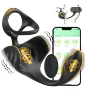 cock ring penis usb rechargeable vibrating lubricant remote control vibrator 26