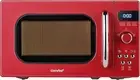 COMFEE' Retro Small Microwave Oven With Compact Size, 9 Preset Menus