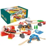 BRIO World 36004 Smart Tech Sound Fire Rescue Set 36004 41-Piece Battery-Powered