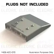 Anderson Plug Twin Surface Mount Cover Stainless fit 2x SB50 Canopy Tray Ute 070