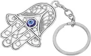 Cabilock Evil Eye Hand Keychain Pendant Blue Eye Handbag Decor Strong Craftsmanship Charming Design for Keyrings Bags Backpacks Unique Accessory to Enhance Your Style