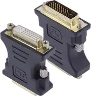 REY DVI-I (24+1) Male to DVI-I (24+5) Female Digital Analog Signal Adapter