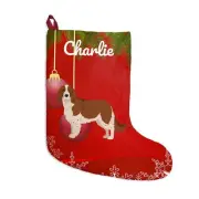 Welsh Springer Spaniel Stocking Gift Mom Dad Personalized Christmas Decoration