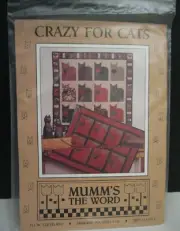 CRAZY FOR CATS MUMM's THE WORD 1992 BY DEBBIE MUMM FUN-LOVING CAT QUILTS!
