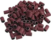 200pcs Grits Electric File Nail 180 Grit Sanding Bands Nail Sanding Ring Bands Gel Nail Kits Nail Polisher Nail Drill Mandrel Bit for Nails Equipment Grinding Head