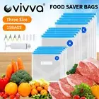 Reusable Vacuum Seal Bags Sealer Food Saver Storage Bag Vaccum Pump Set