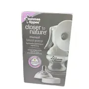 New Tommee Tippee 5oz Closer to Nature Single Manual Breast Pump- White