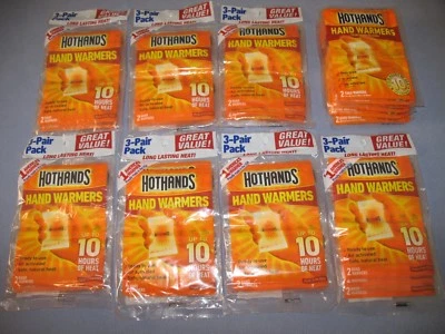 29 Pairs (58 Individual) Hothands Hand Warmers Safe Natural Odorless Heat New