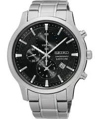 在飛比找Yahoo!奇摩拍賣優惠-SEIKO 日系經典時尚計時腕錶(SNDG67P1)-黑/4