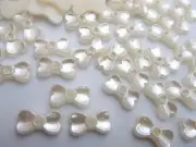 100 Pearly Pearl Small Bow Tie Flatback Embellishment/Paper Craft/Scrapbook B68